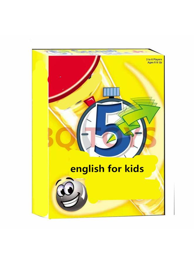 Bluejw Crazy 30 Seconds English Game Card Thinking English Party Board Game English 30 SECONDS GAME - Image 1
