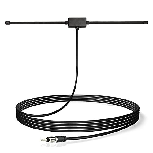 Bingfu Car FM AM Radio Dipole Antenna Adhesive Mount for Vehicle Truck SUV Car Stereo in Dash Head Unit CD Media Receiver Player Audio Marine Boat Radio - Image 2