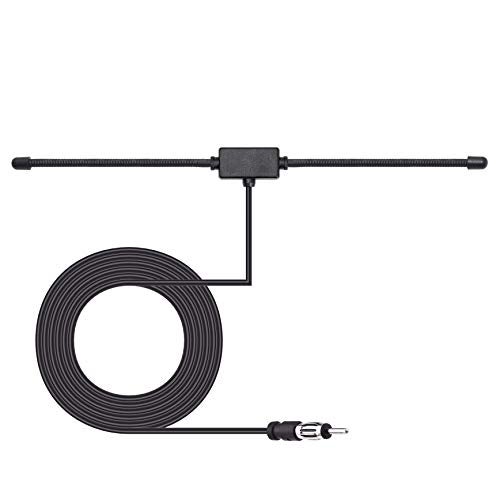 Bingfu Car FM AM Radio Dipole Antenna Adhesive Mount for Vehicle Truck SUV Car Stereo in Dash Head Unit CD Media Receiver Player Audio Marine Boat Radio - Image 1