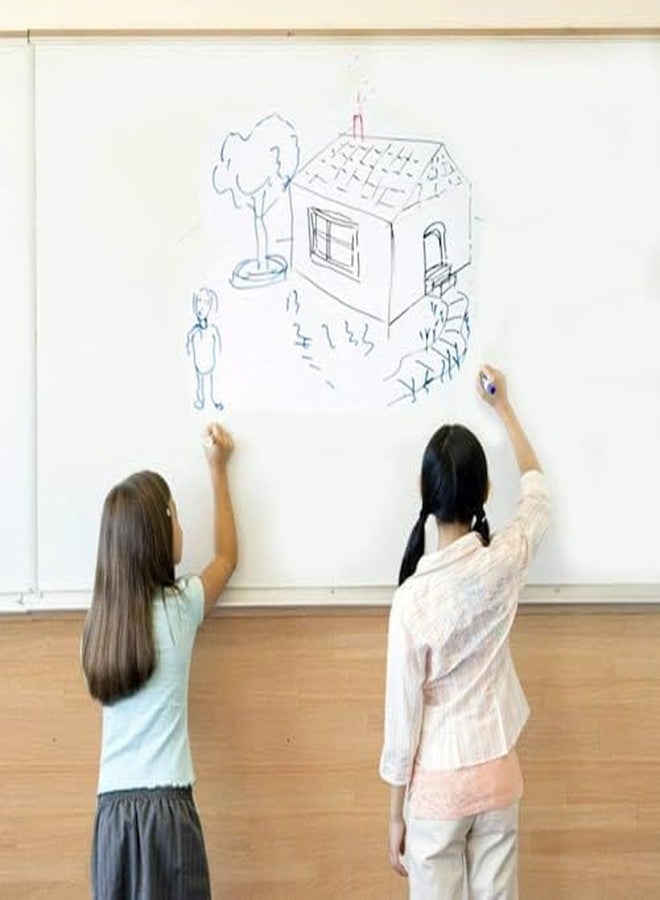 AMAZBIRD Self-Adhesive Whiteboard Sticker Wall Sticker Plastic Vinyl Dry Erase Large Contact Paper Roll for Children DIY Works School Classroom Home Office (24 X 120 Inch) - Image 2