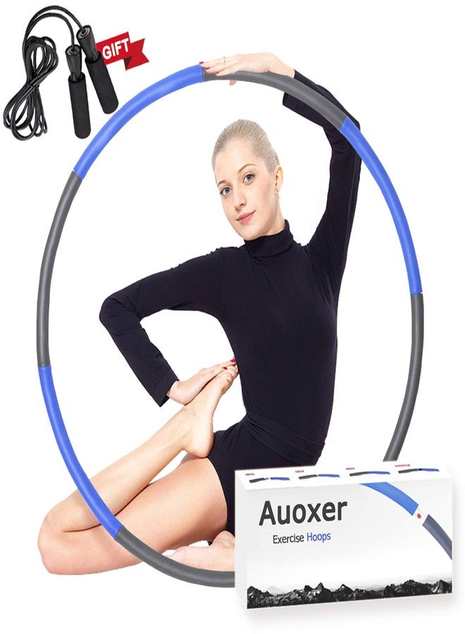 AUOXER حلقات تمارين أوكسر فيتنس الموزونة، خسارة الوزن بسرعة بطريقة ممتعة للتمرين، نموذج رياضي صحي لحرق الدهون، تصميم قابل للفصل وتعديل المقاس - Image 1