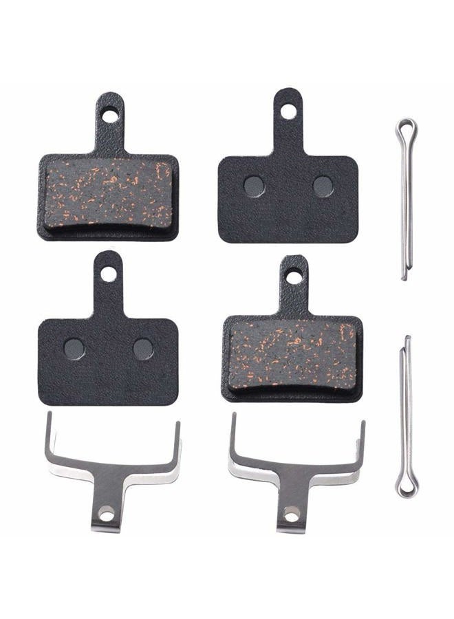 Panmout Bike Brake Pads, Best Tek Disc Brake Pads for Shimano M315 M355 M515 M525 C501 C601 M375 M395 M415 M416 M446 M465 M475 M485 M486 and Replacement Other Same Desgin Bicycle Disc Brake Pads (2 Pairs) - Image 1