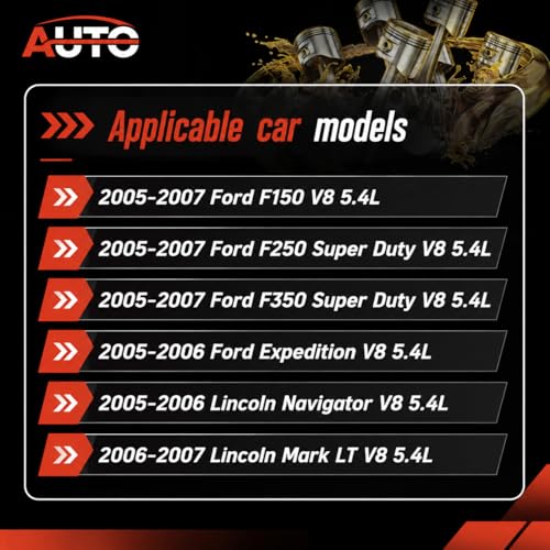 AUTO OCCASION Fuel Injector Set of 8 2 Holes Compatible with Ford F150 F250 F350 Super Duty Expedition V8 54L Lincoln Navigator Mark Replace FJ817 - Image 3
