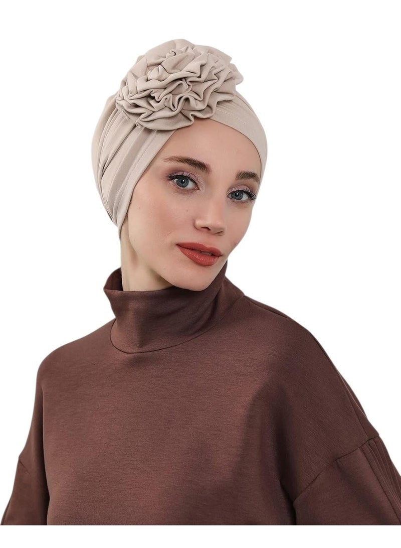 Women's turban with scranchy board and back volume