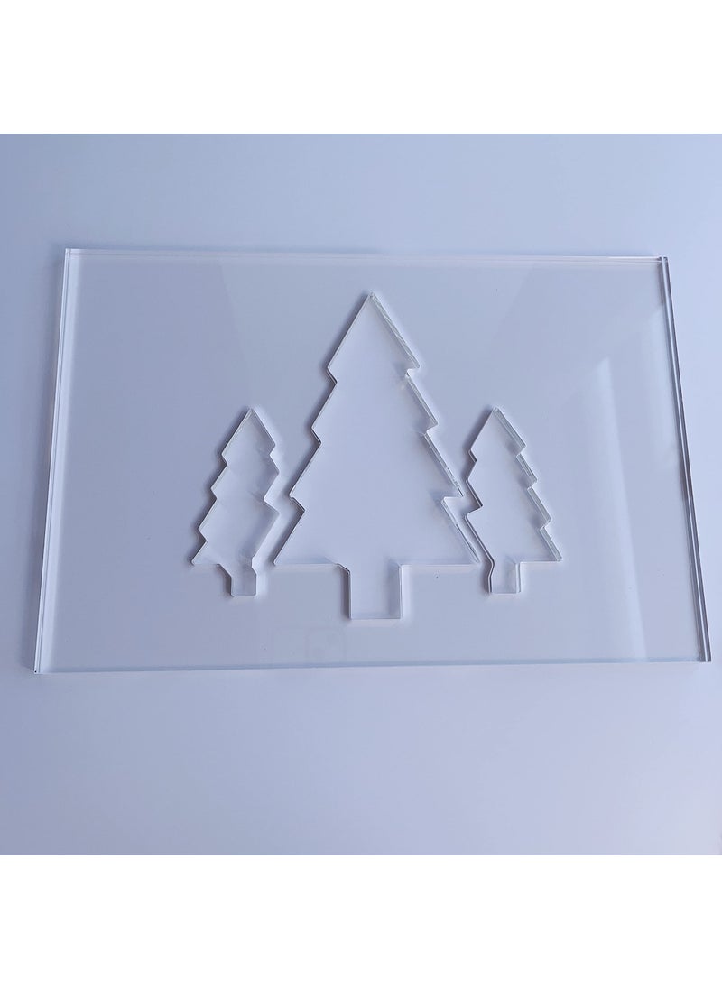 Phocaea Trees Router Template Clear Acrylic Template Woodworking Router Template 