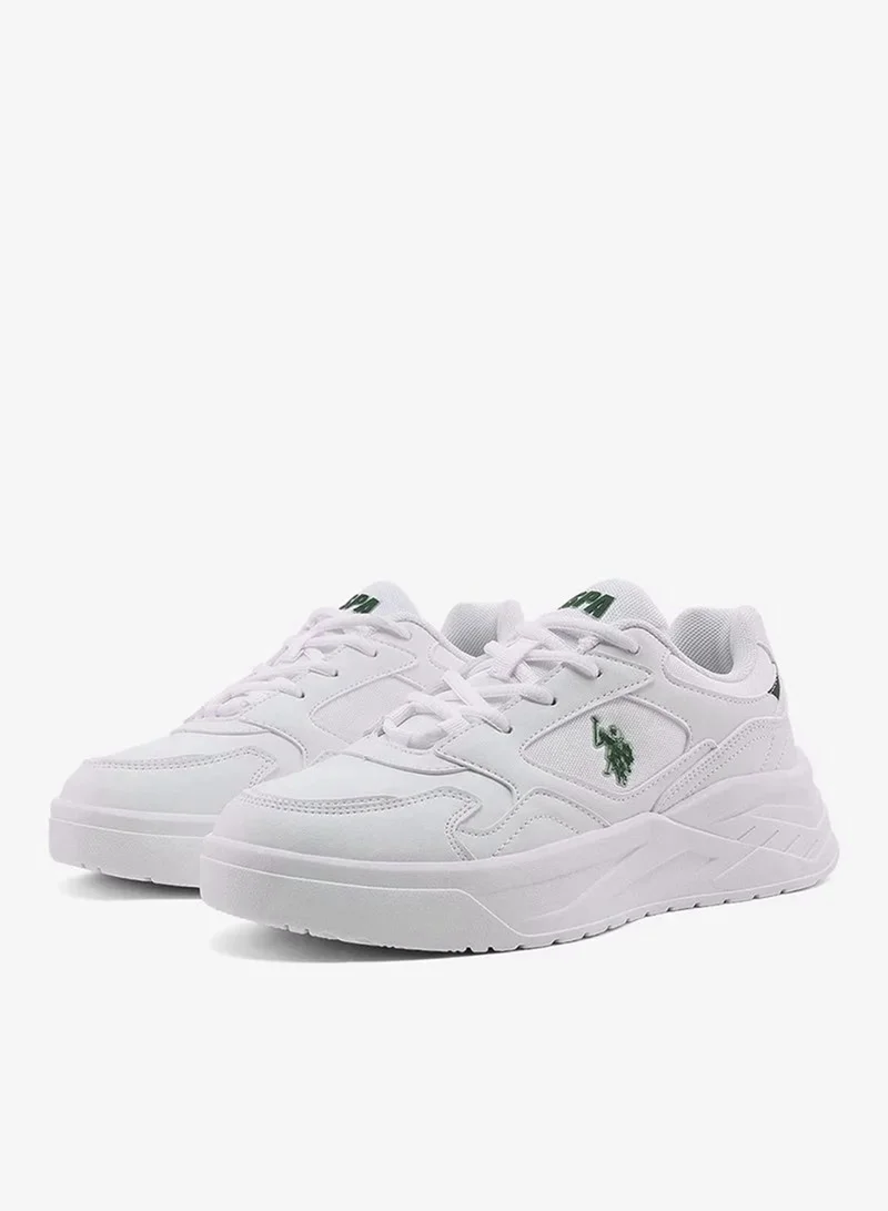 U.S. Polo Assn.  U.S. Polo Assn. Women’s White MARTHA GLB 6FX Sneakers – Chunky Platform Casual Shoes for Everyday Style for Women | Best Price UAE