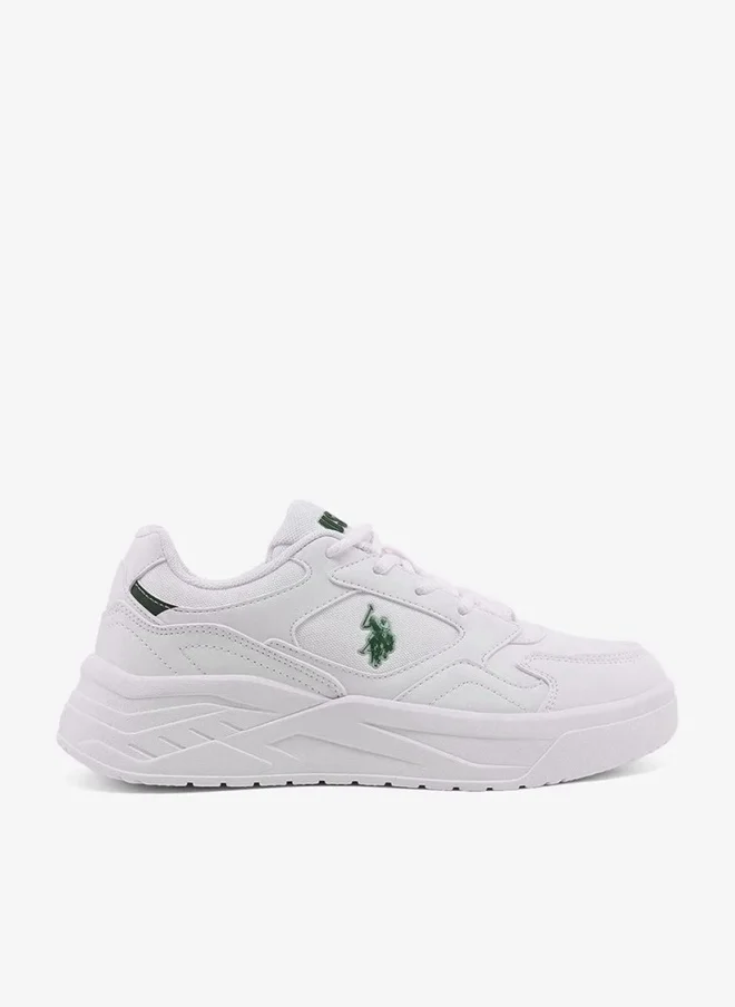 يو اس بولو اسن U.S. Polo Assn. Women’s White MARTHA GLB 6FX Sneakers – Chunky Platform Casual Shoes for Everyday Style