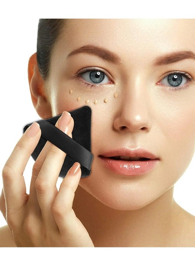 اميتيس جاردن 6 قطع إسفنجة مكياج مثلثة الشكل من البودرة باللون الأسود - Image 5