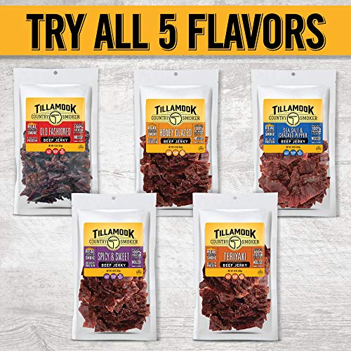 Tillamook Country Smoker Real Hardwood Smoked Beef Jerky, Spicy & Sweet, 10 Ounce - Image 4