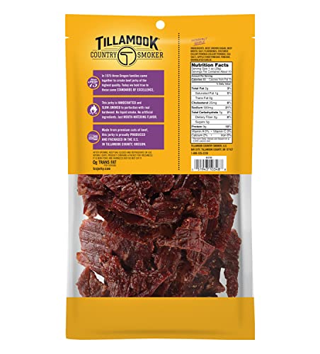 Tillamook Country Smoker Real Hardwood Smoked Beef Jerky, Spicy & Sweet, 10 Ounce - Image 2