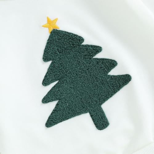 BemeyourBBs Toddler Baby Boy Christmas Outfit Christmas Tree Crewneck Sweatshirt Jogger Pants Set Infant Cute Fall Winter Clothes christmas tree green 12-18 Months - Image 5