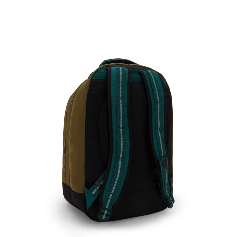 كيبلينغ Kipling  Class Room Black Khaki Bl Large Backpack with Laptop Compartment I4053-5FY