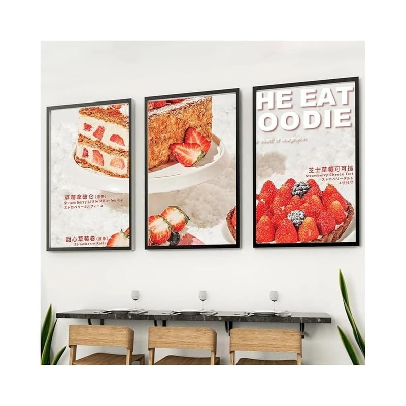 QAILUX Frame Slim LED Advertising Light Box Illuminated Poster Display Cafe Restaurants Menu Board Cinema Movie Poster Display Screen Aluminum Frame Tempered Glass Light Boxes (Silver, A3) - Image 5