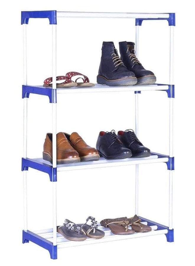 Adjustable 6-Tier Shoe Rack | Durable Plastic & Metal Stand for Shoes, Bags, Toys & More | Easy Assembly, Space-Saving Design for Home Organization - Image 4