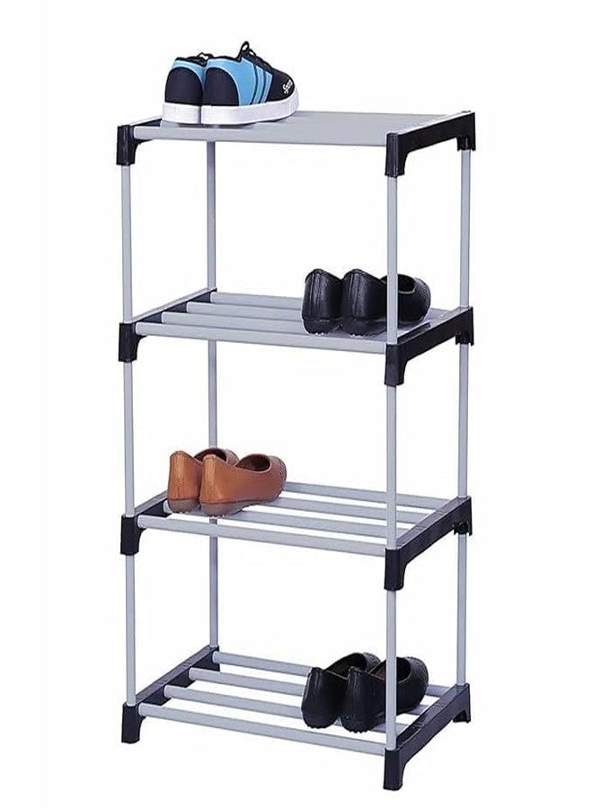 Adjustable 6-Tier Shoe Rack | Durable Plastic & Metal Stand for Shoes, Bags, Toys & More | Easy Assembly, Space-Saving Design for Home Organization - Image 5