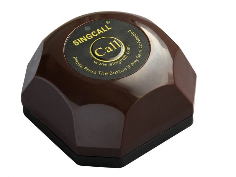 SINGCALL Wireless Calling System,One Button Pager,Coffee,(APE560) Can't Be Used Alone - Image 1