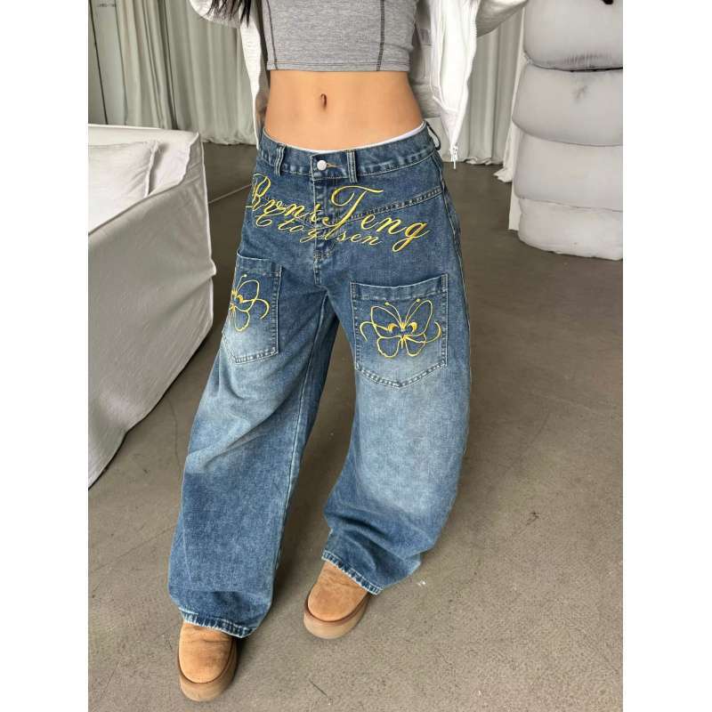 Unisex Casual Daily Denim Jeans - Image 4