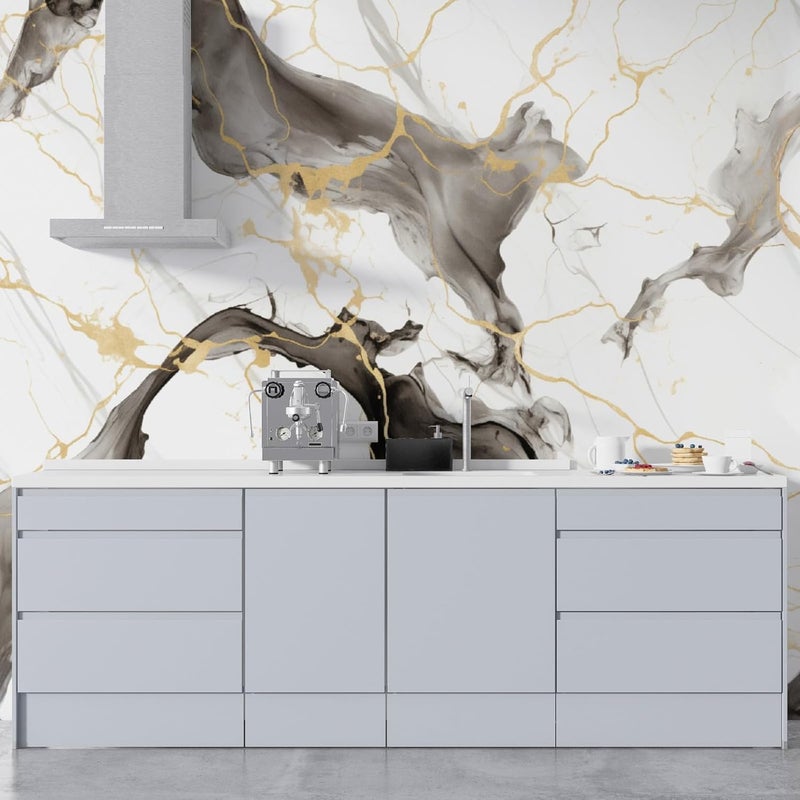 REXOTEX Vinyl Marble Countertop Contact Paper Waterproof Peel and Stick Wallpaper for Bathroom Look Vinyl Wall Paper, Solid (60 * 200 CM) (94) - Image 3