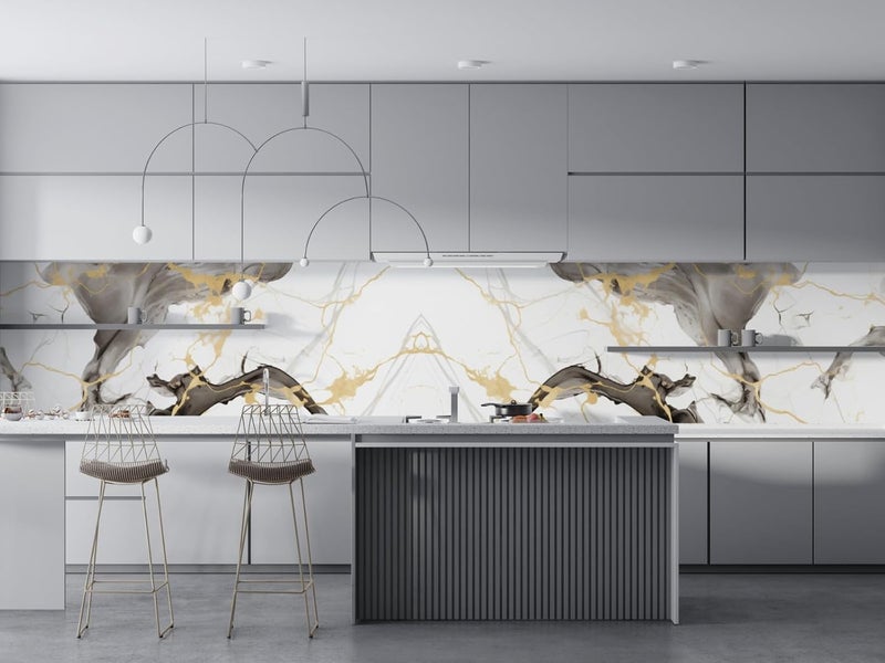 REXOTEX Vinyl Marble Countertop Contact Paper Waterproof Peel and Stick Wallpaper for Bathroom Look Vinyl Wall Paper, Solid (60 * 200 CM) (94) - Image 1