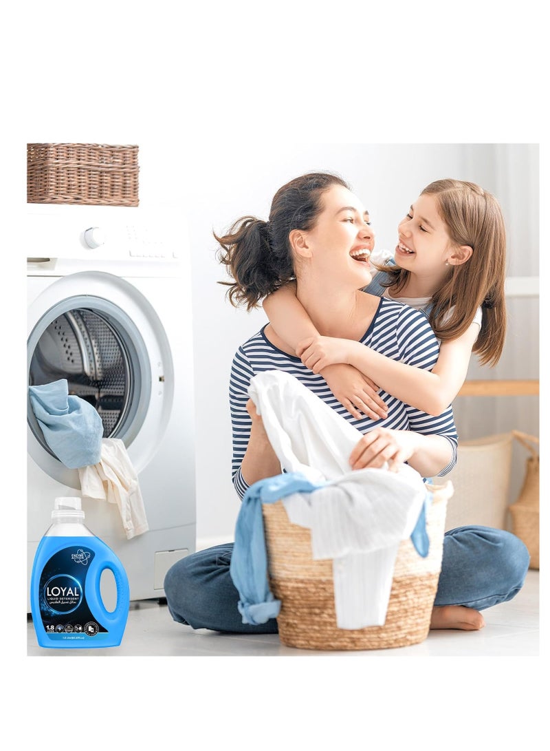 loyal Liquid Laundry Detergent For Regular And Automatic Washing Machine 1.8 Ltr - Image 3