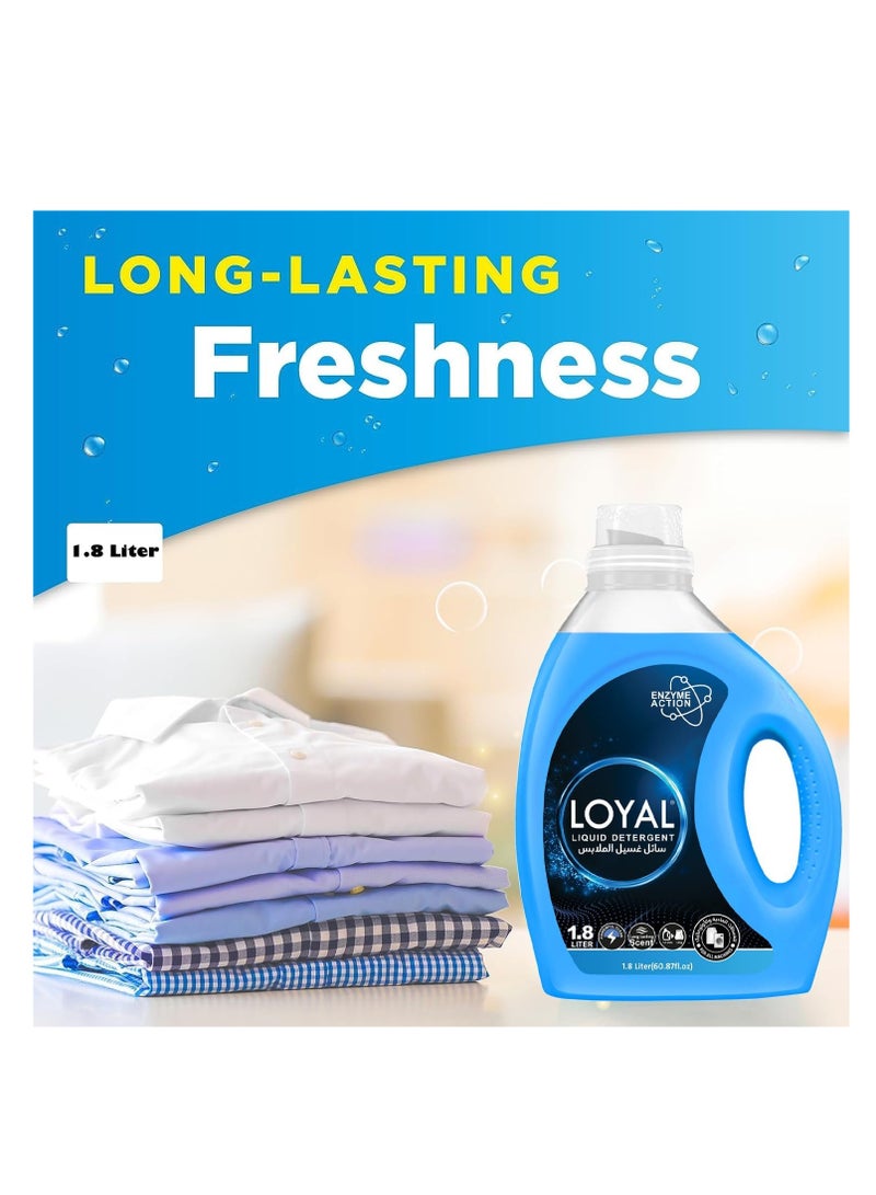 loyal Liquid Laundry Detergent For Regular And Automatic Washing Machine 1.8 Ltr - Image 2