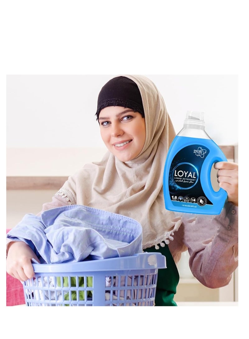 loyal Liquid Laundry Detergent For Regular And Automatic Washing Machine 1.8 Ltr - Image 4