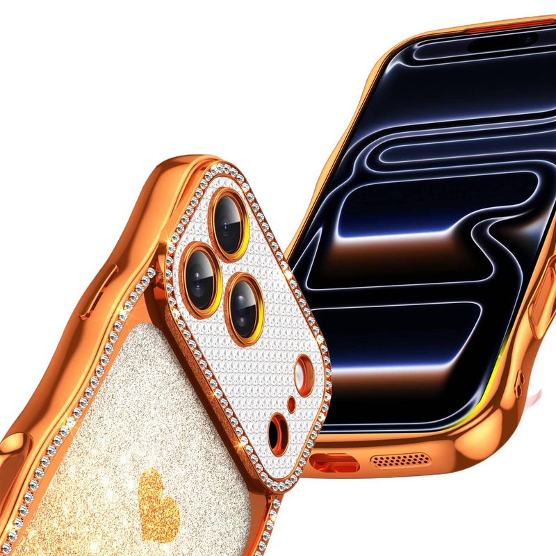 غطاء واقي بTPU لـ iPhone 15 / 15 Plus / 15 Pro / 15 Pro Max مع حماية عدسة وتغطية كاملة مع قبضة مضادة للانزلاق مع مقاوم للخدش باللون Gold مضاد للانزلاق من مادة TPU - Veloris - Image 4