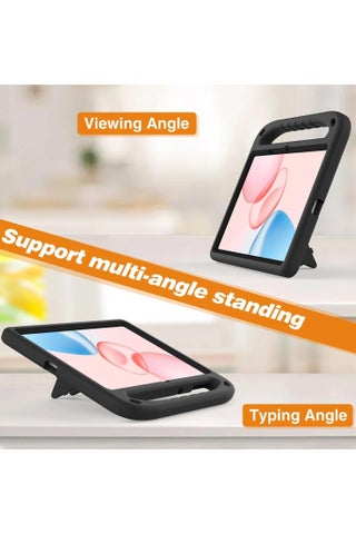 Heavy Duty Kids Case Compatible with Honor Pad 10 12.1 inch 2025, Light Weight Shock Proof Handle Stand Kids Friendly Protective Cover Case (Black) - view 2