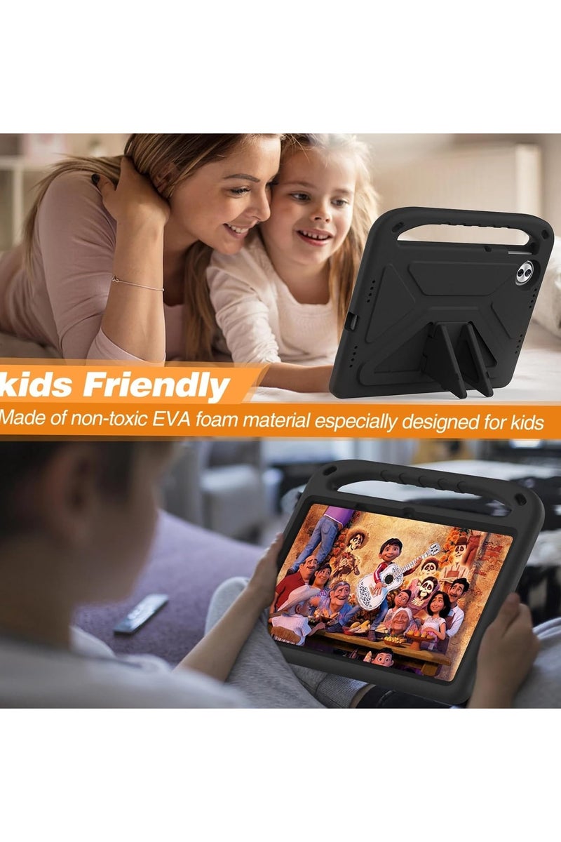 VKL Heavy Duty Kids Case Compatible with Honor Pad 10 12.1 inch 2025, Light Weight Shock Proof Handle Stand Kids Friendly Protective Cover Case (Black) - Image 3