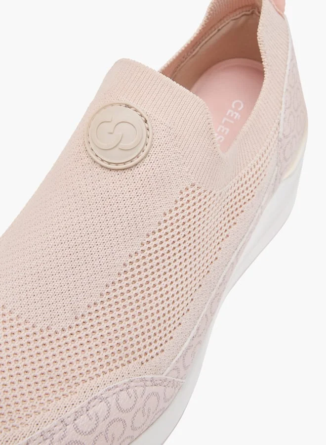 Celeste Women's Logo Detail Slip-On Sneakers