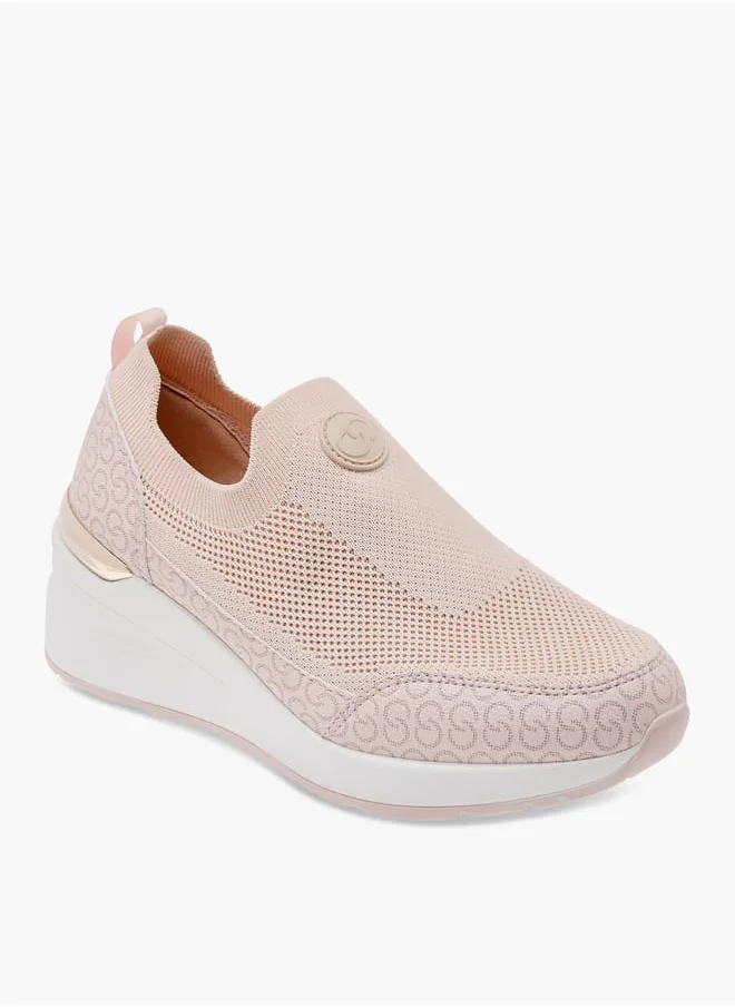 سيليست Women's Logo Detail Slip-On Sneakers