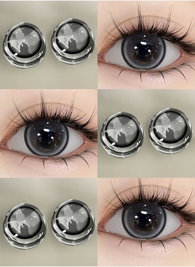 Mill Creek Mill creek Color Contact Lenses 14.5MM HEMA+NVP Lenses Yearly Use1 pair of 2 White Glasses  - Image 2