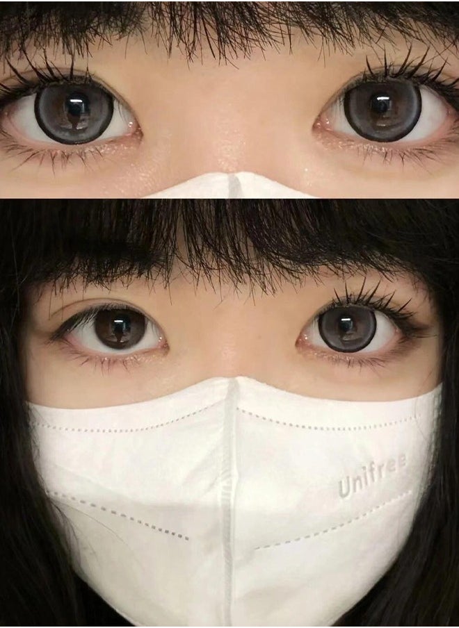 Mill Creek Mill creek Color Contact Lenses 14.5MM HEMA+NVP Lenses Yearly Use1 pair of 2 White Glasses  - Image 4