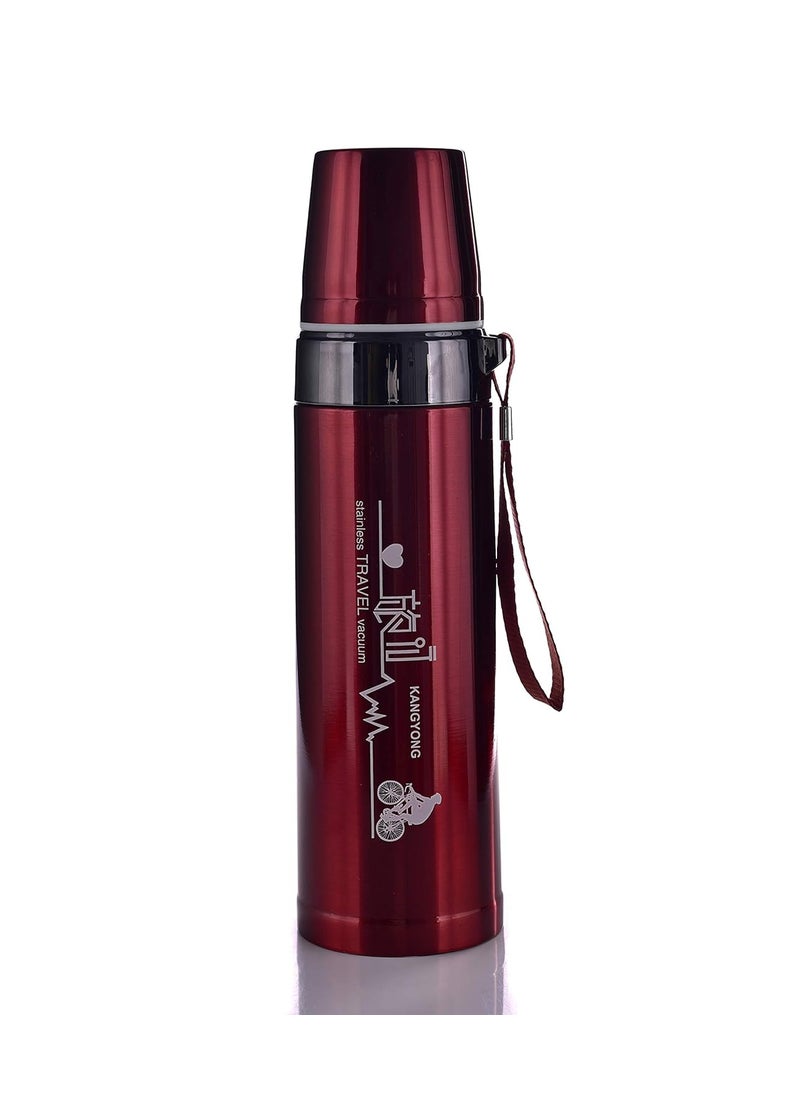 IRIS IRIS Vacuum Insulated Sports Bottle Wide Mouth Stainless Steel Water Bottle Portable LeakProof Flask for Hot and Cold Drinks  - Image 1