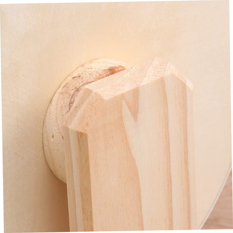 Wooden Silent Exercise Wheel for Dwarf Hamsters and Hedgehogs Sturdy Small Pet Toy - Image 5
