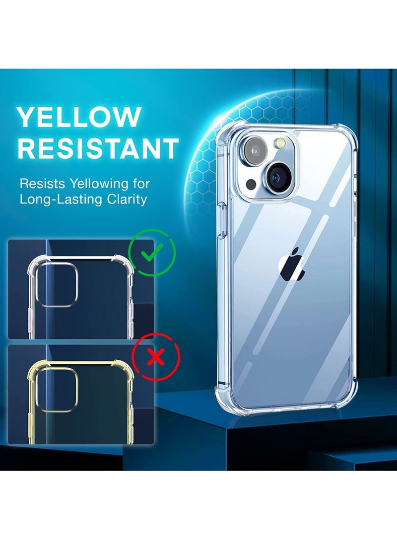 Case Clear Case for iPhone 13/14 Anti Scratch Shock Absorption 2022 iPhone 6.1 inch Case Reinforced Corner Protection Bumper Crystal Clear