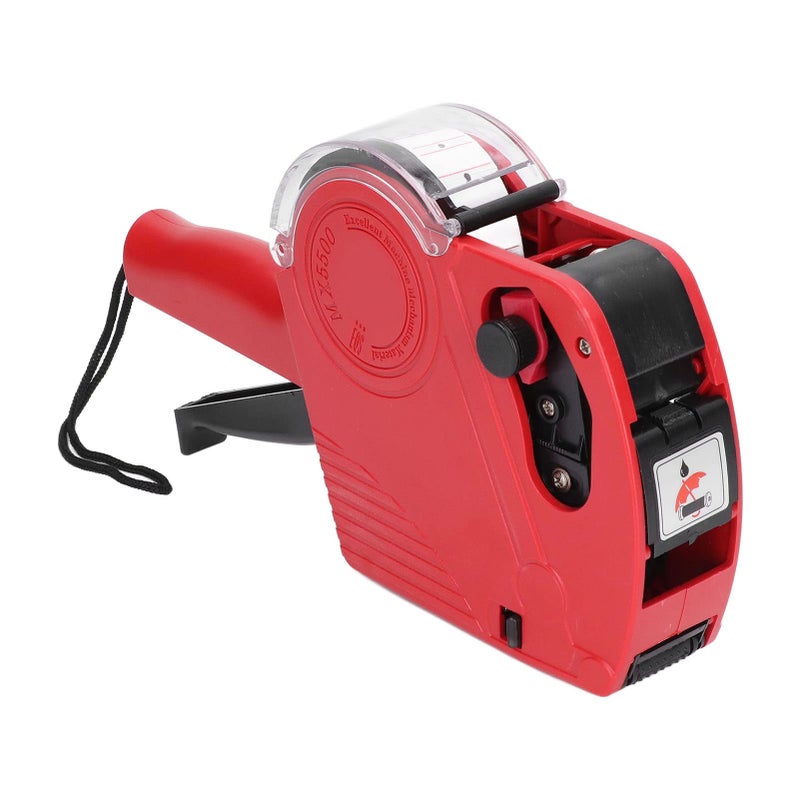 Portable Manual Labeling Machine 8 Digits Tag Maker Red Cart For Home Use - Image 4