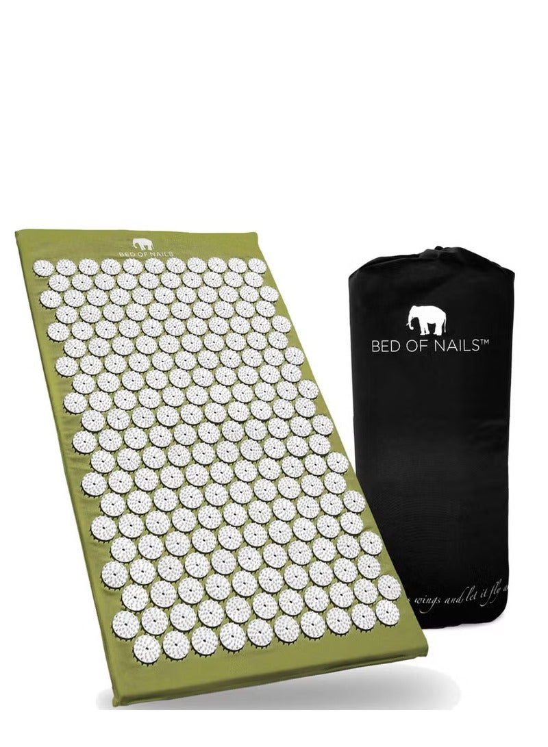 Bed of Nails Acupressure Mat - Green - Image 1