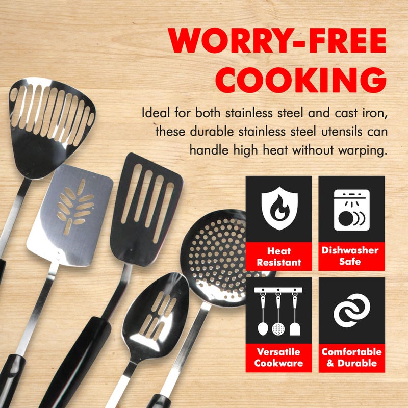 Chef Craft 13 Piece Select Stainless Steel Kitchen Tool Set - Image 3