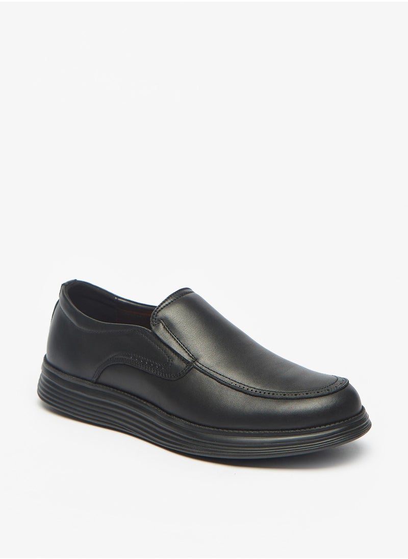 Le Confort - Mens Solid Slip On Leather Loafers - Image 1