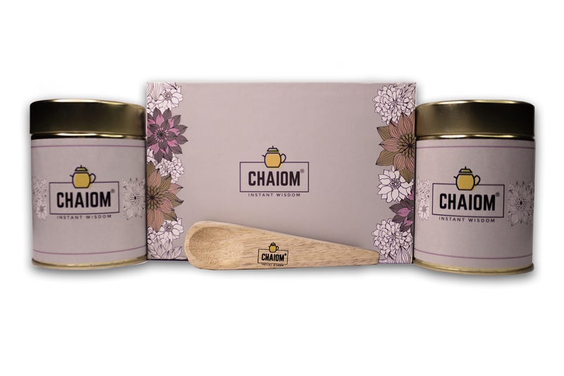 CHAIOM TEA FIESTA Digestive Tea with a Wooden Spoon (340 Gram) - Image 1