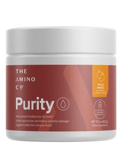 Health & Household The Amino Co - Purity - Liver Support Supplement With Essential Amino Acids For Liver Detox Cleanse - Boost Liver Health For Optimal Liver Support- Peach Mango, 30 Servings  - Image 1