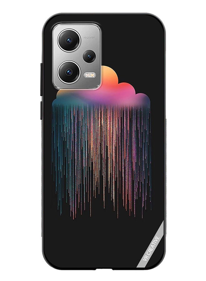 VR CREATIVE Protective Case Cover For Xiaomi Redmi Note 12 Animated Rain Design Multicolour - Image 1