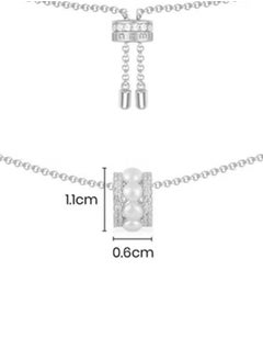 APM cubic zirconia women's fashionable double circle inlaid adjustable necklace adorned with pearls AC5177XPL - pzsku/ZEA36DCC9EEE38FC8D939Z/45/1741159201/695e9b17-5d29-4811-882e-696f2621466c