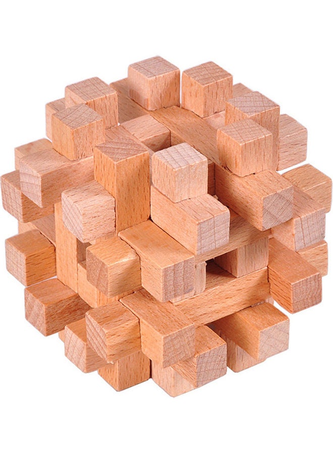 Wooden Puzzle Cube 11x11x11cm - Image 2
