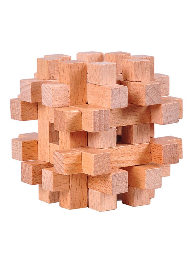 Wooden Puzzle Cube 11x11x11cm - Image 3