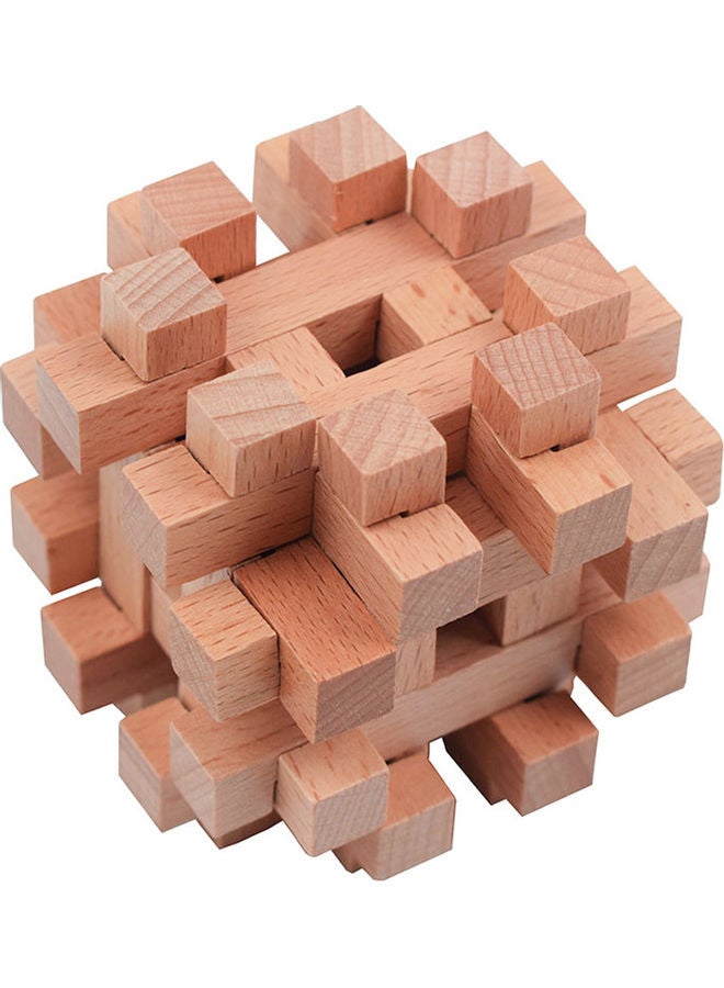 Wooden Puzzle Cube 11x11x11cm - Image 4