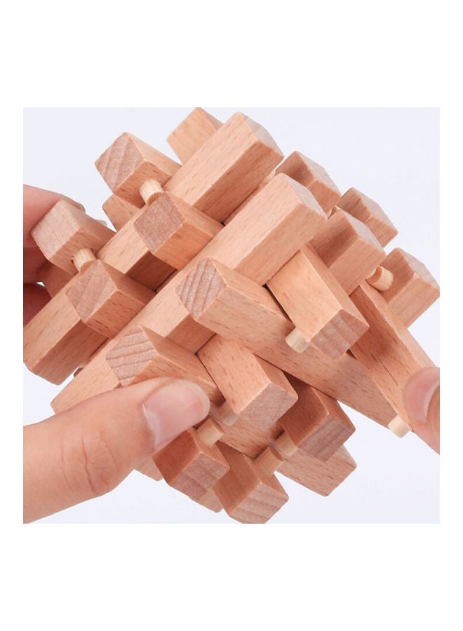 Wooden Puzzle Cube 11x11x11cm - Image 5