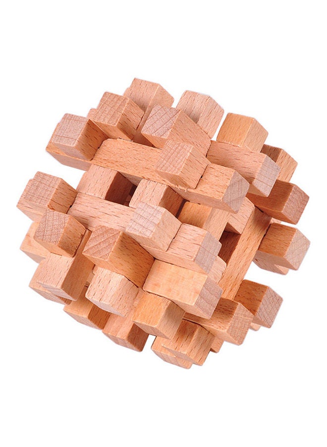 Wooden Puzzle Cube 11x11x11cm - Image 1
