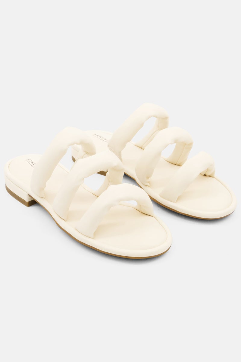 AEROSOLES أحذية فلات مريحة للنساء، كريم - Image 1